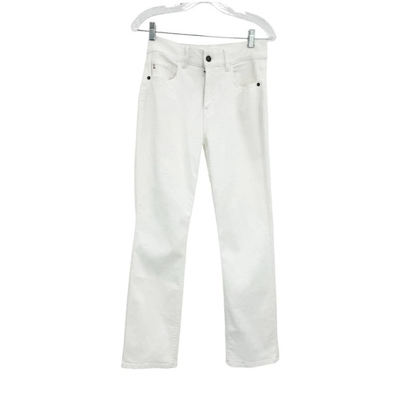 Lafayette 148 New York Denim Reeve Straight Jeans in Washed Plaster Size 27 NWOT - Picture 6 of 14